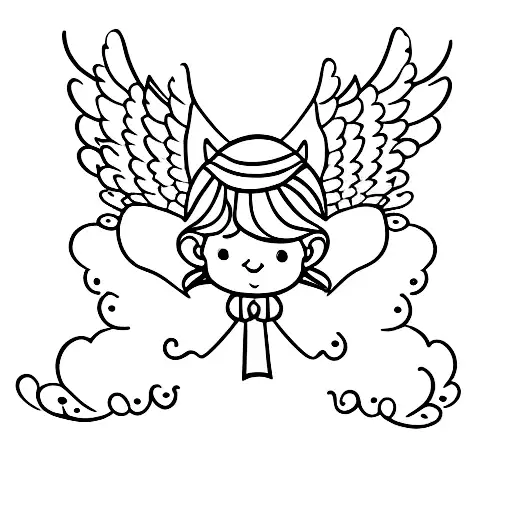Small Baby Angel With Wings Church Look Alike