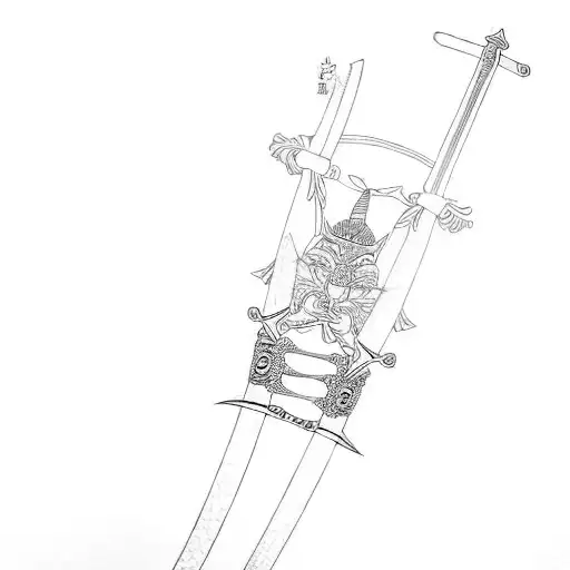 A Pair Of Samurai Swords
