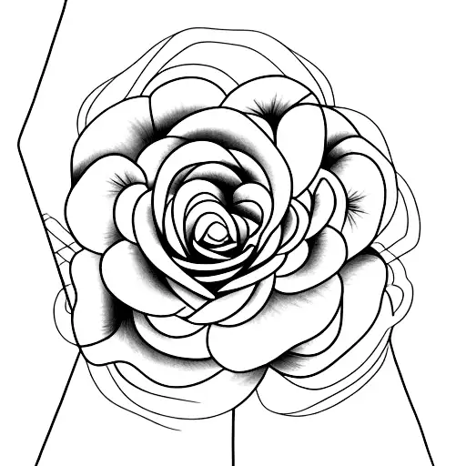 Rose And Daisy Intertwined