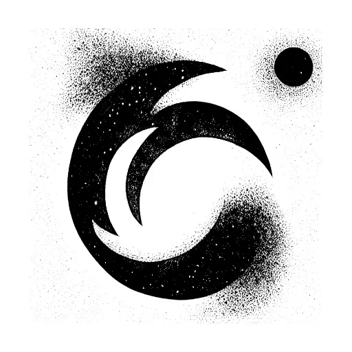 Cosmic Shadow Monster Engulfing A Galaxy