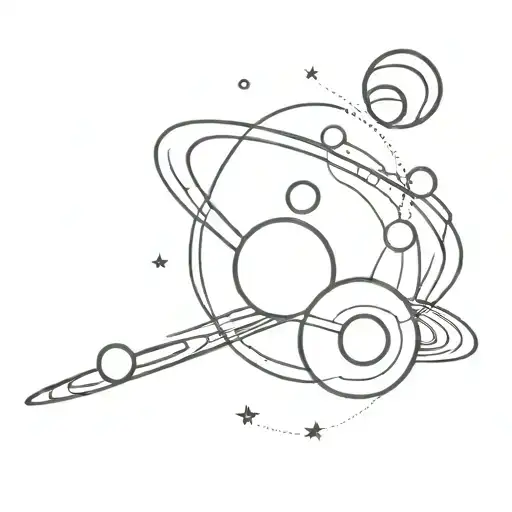 Abstract Galaxy Space Planets