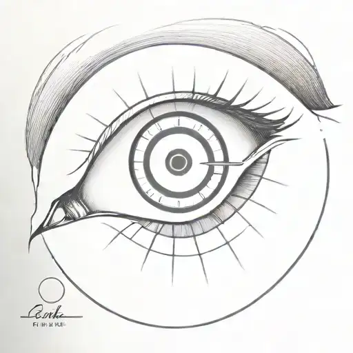 Eye Inside Pupil Is Clock