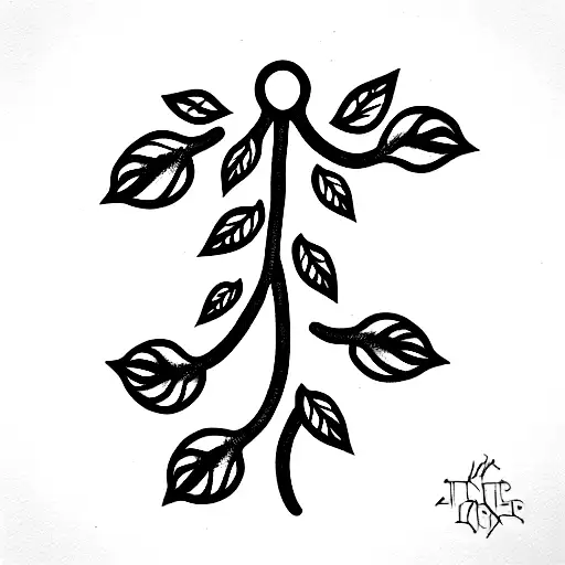 Vine Hanging Over A Door