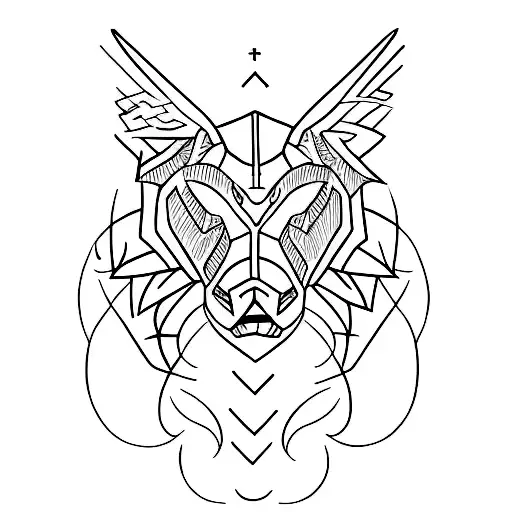 Create A Minimalist Tattoo That Represents The Strength And Determination Gained From Working Out