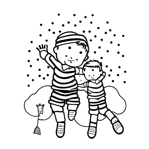 Father Hand Holding Boys Twins Hands