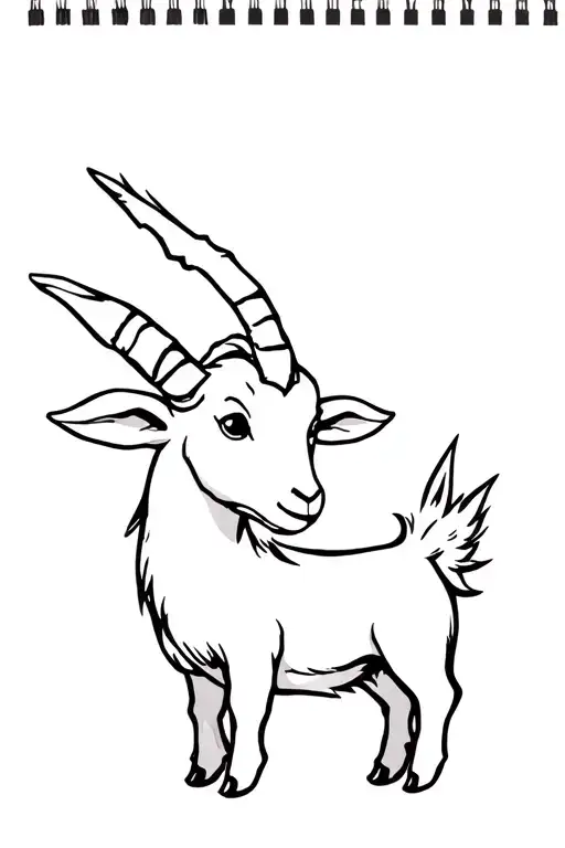 Baby Goat With Spikes