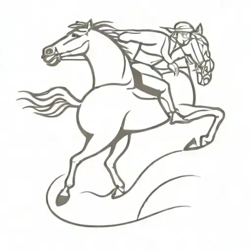 Man Falling From Horse