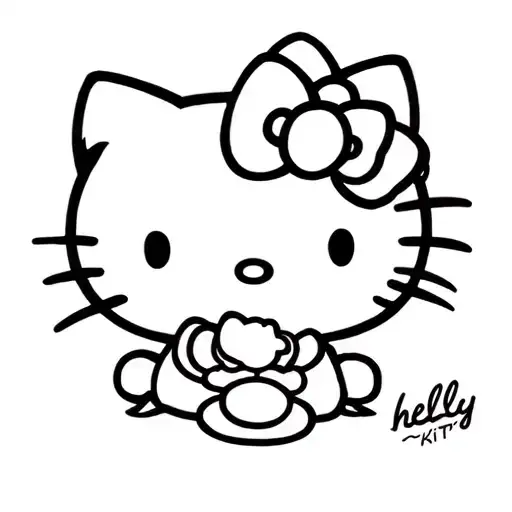 Hello Kitty Cyber Realism Style