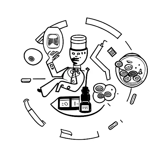 A Surreal Composition Featuring A Pharmacist Juggling Cosmetic Products In A Circus Ring