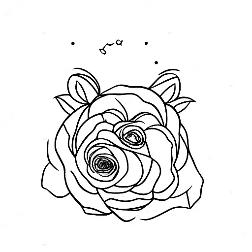 Bear With Rose