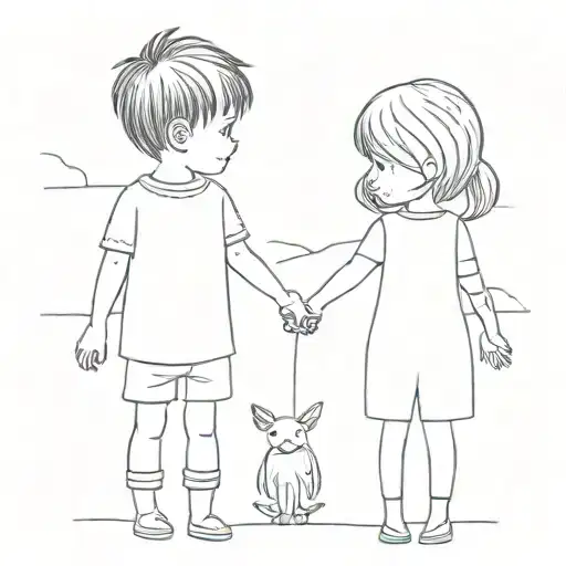 Children Boy And Girl