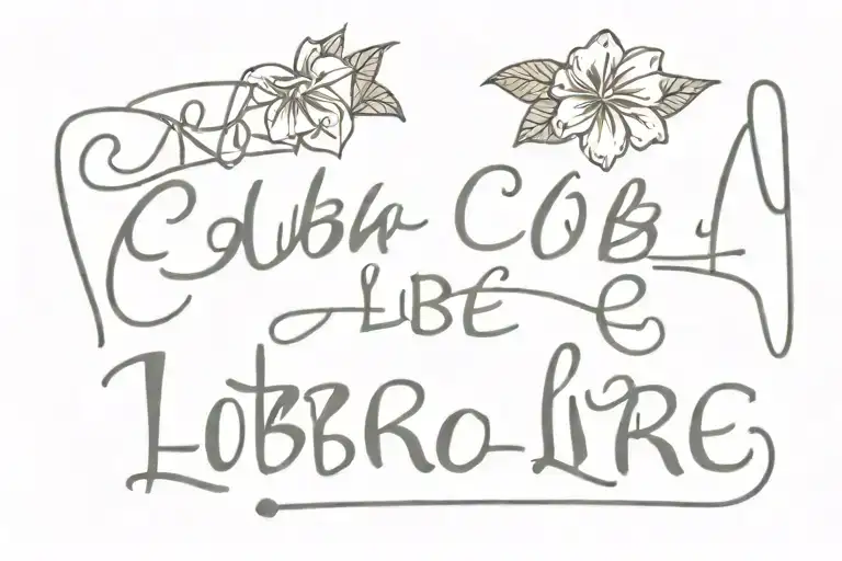 Cuba Libre Lettering