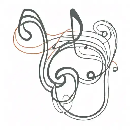 Music Note Intertwined