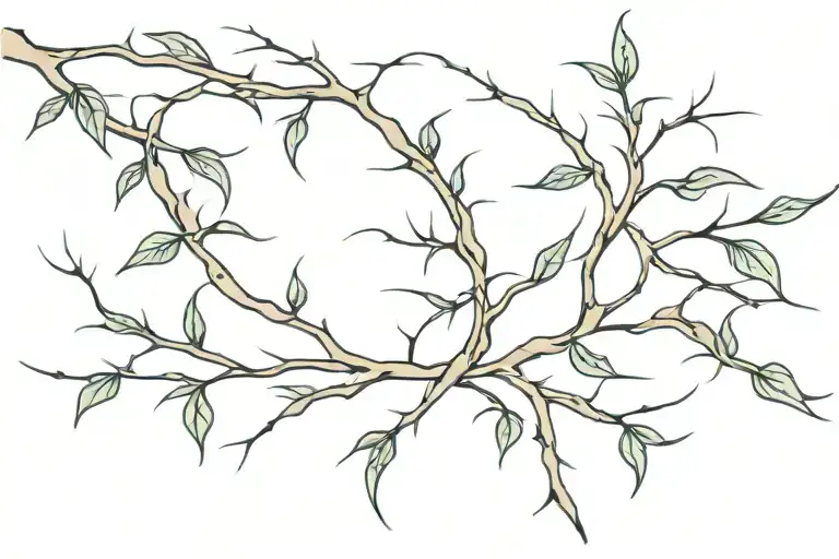 Thin Vine With Thorns Wrapping