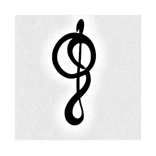 Treble Clef That Is A Female Body