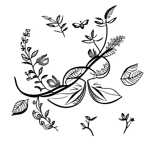 Dove With Vines And Flowers