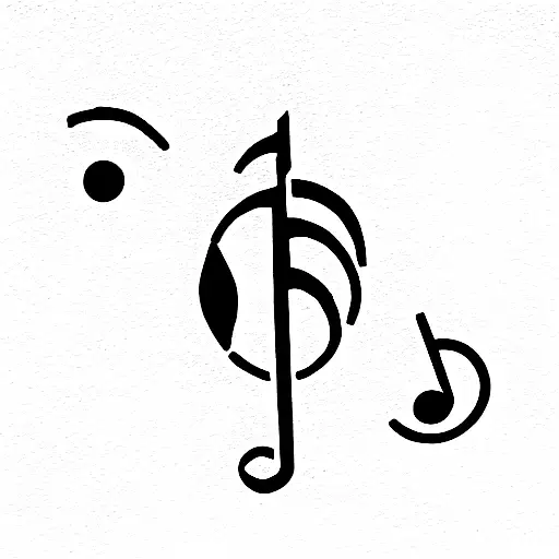 Body Formed By Music Notes