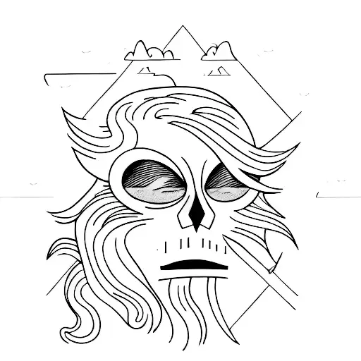 A Mysterious Phantom Emerging From The Shadows Of A Dense Forest