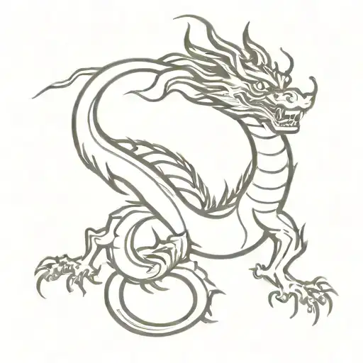 Chinese Dragon Flying