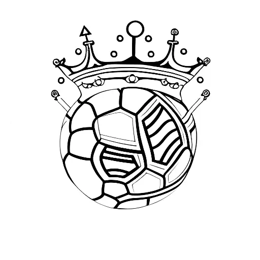 Soccer Ball With Crown