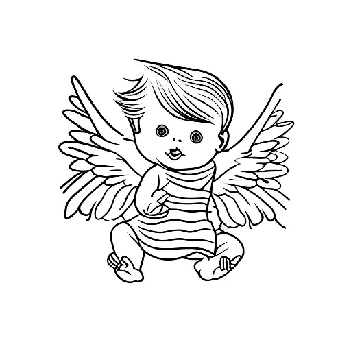 Angel Wings Symbolzing A Baby
