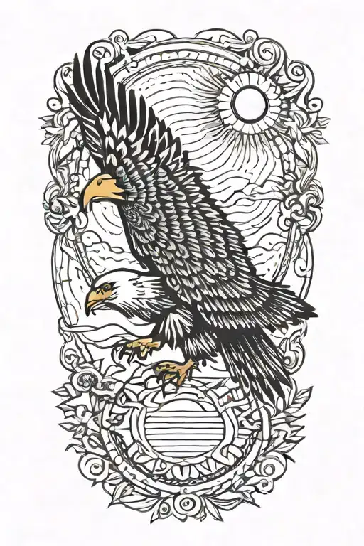 Eagle And Sun