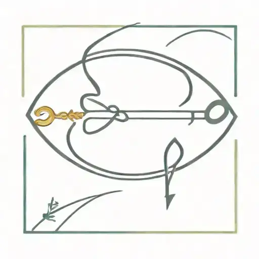 Two Matching Infinity Signs One With An Arrow One With A Key