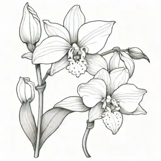 Orchid And Calla Lily Entertained Line