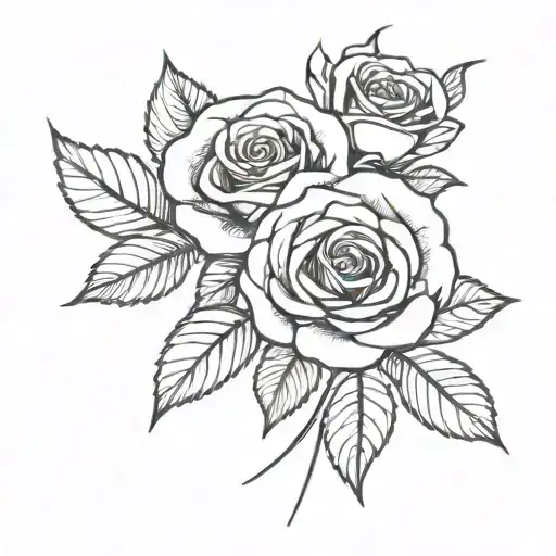 Simple Rose Design Bouqet