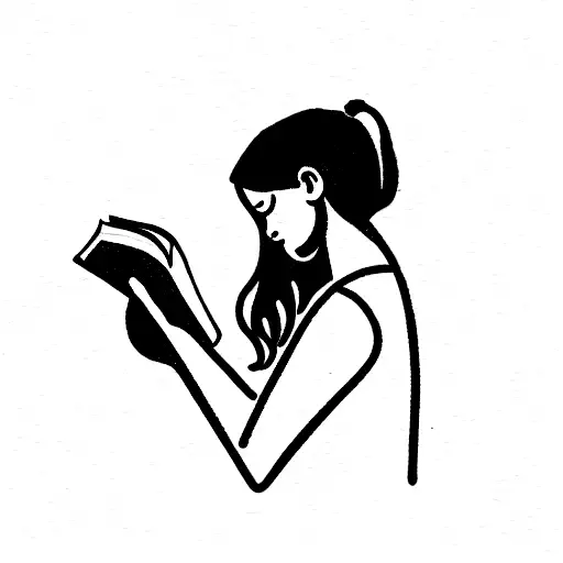 Girl Reading A Book