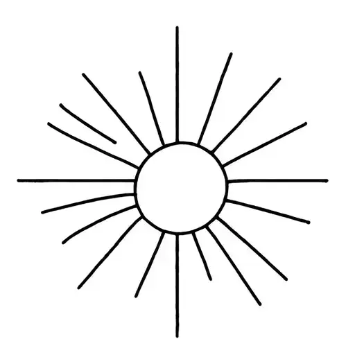 Bright Sun With Rays