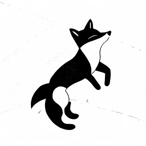 Fox Jumping Through An X