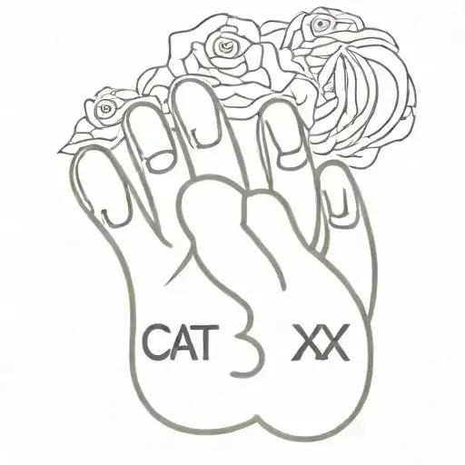 Cat Paw With Roman Numerals Representing Important Dates