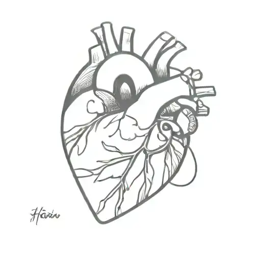 A Realistic Heart Which Has Been Broken And Put Back Together