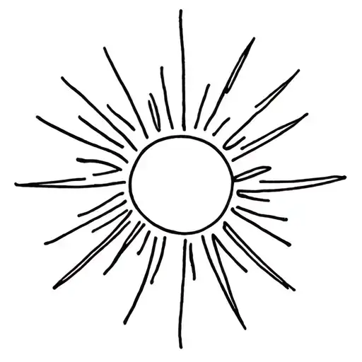 Bright Sun With Rays