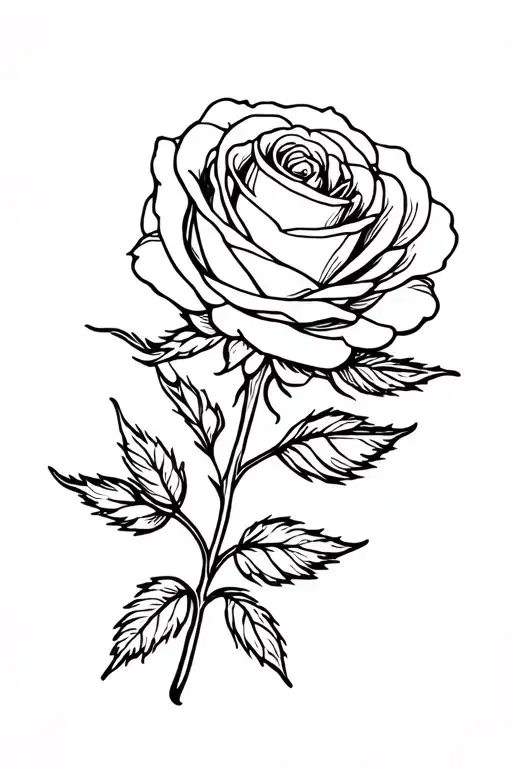 Lining Simple Rose