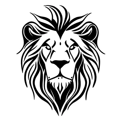 Lion With Waterfall For Mane