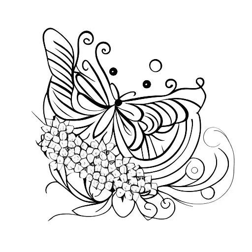 Butterfly With Word Mum