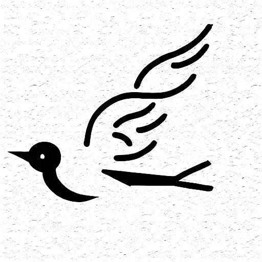 Bird Flying Away Oneline