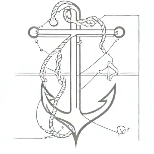 Anchor And A Crusifix