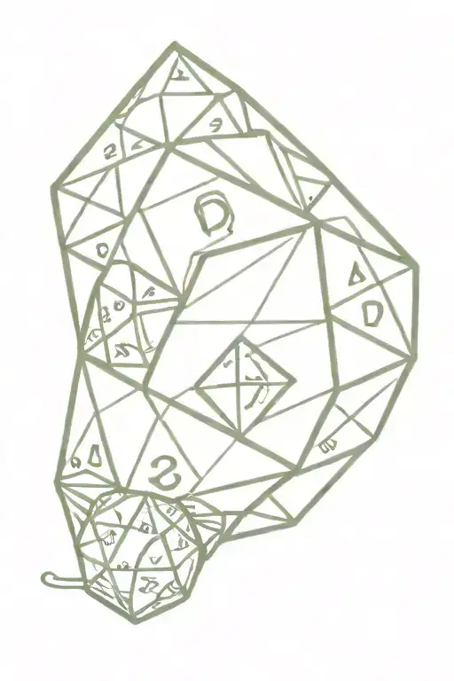 Snake Hugging D20 Dice