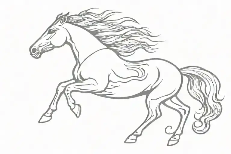 Mustang Fastback 68 On Flames