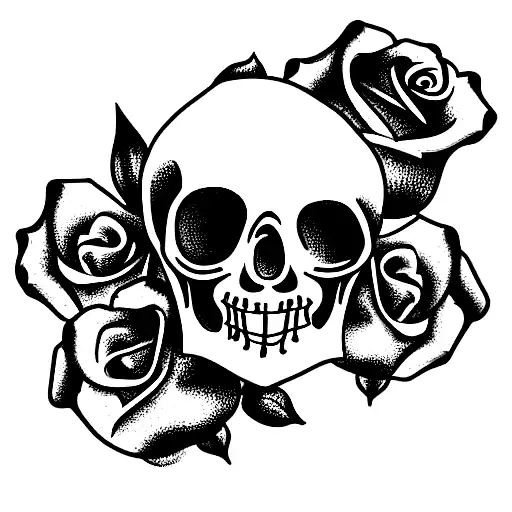 Skull And Roses