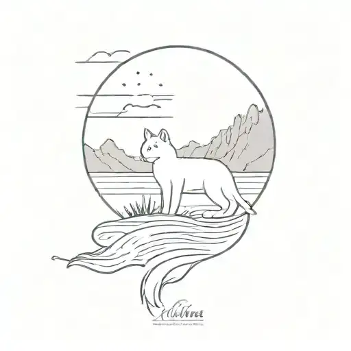 Lake Titicaca And Cat