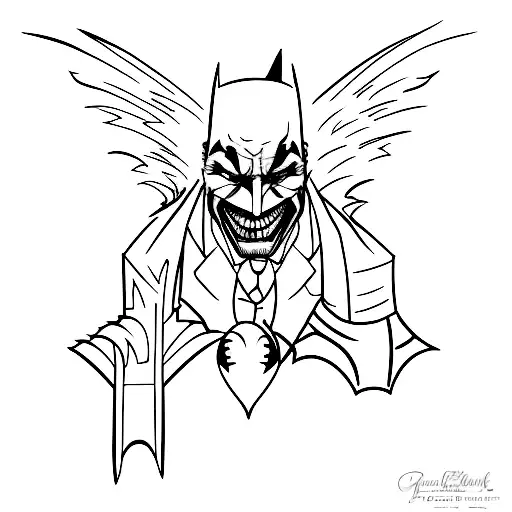 Batman And Joker Engaged In An Epic Battle