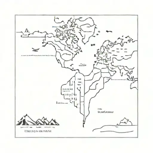 Travel Destinations Marked