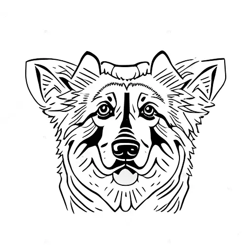 German Shepherd And American Eskimo Dog