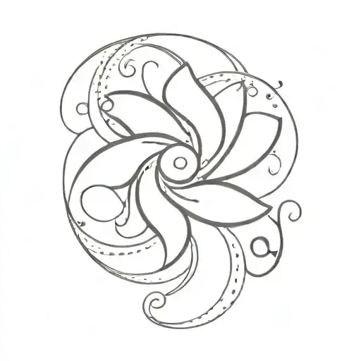 Thin Line Pinwheel With A Semicolon Incorporated