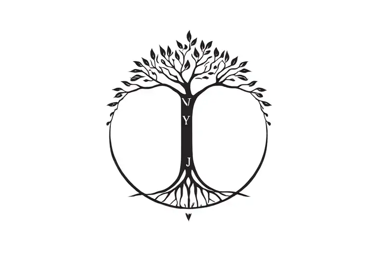 Tree Of Life Tree Leaves Have Jc Initials