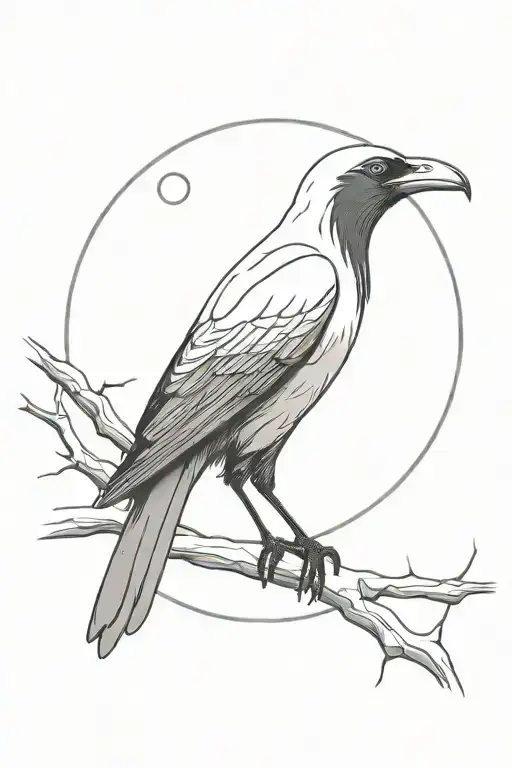 Itachi's Crow Holding Mangekyou Sharingan